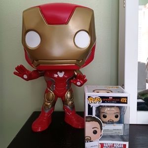 Giant size Iron man funko pop 18inches **paint defect, see pics**